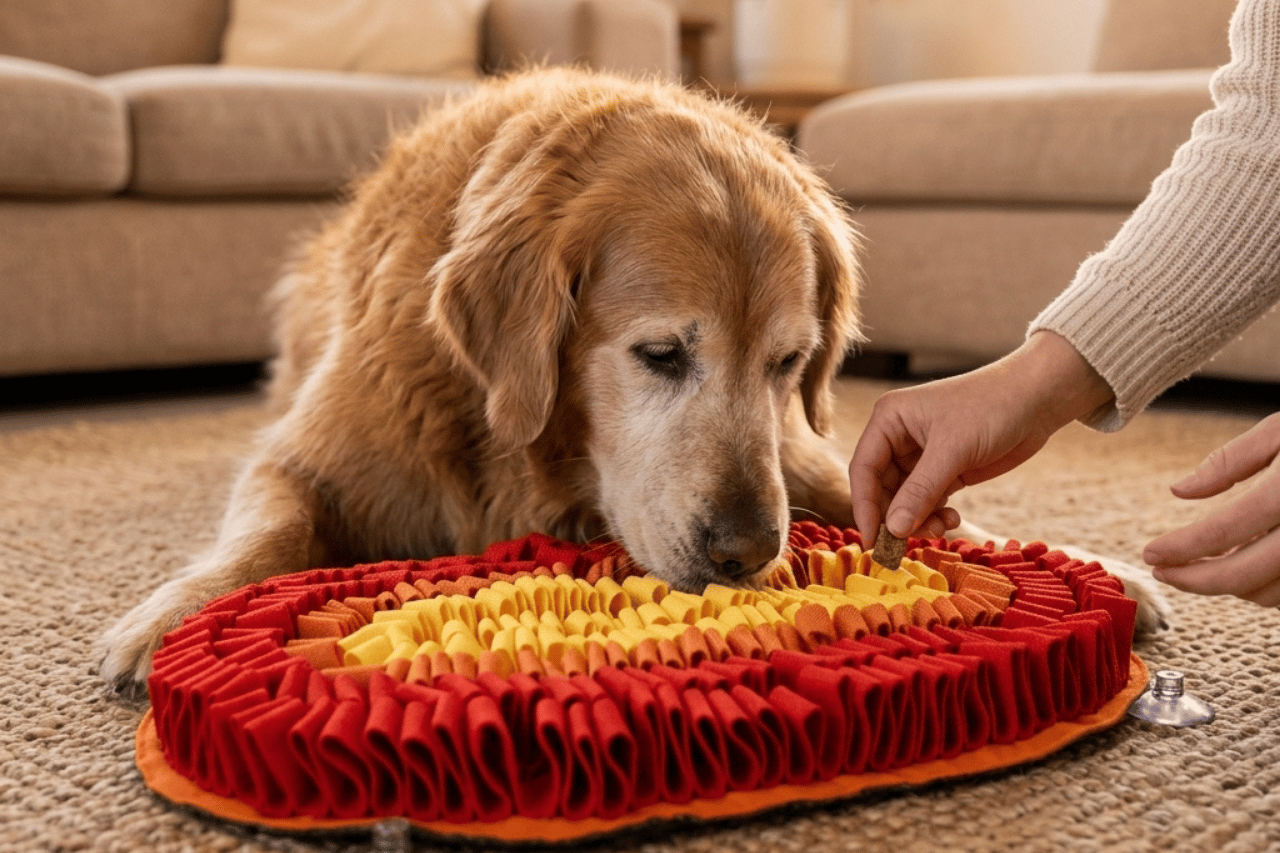 Brain Games and Enrichment for Senior Dogs