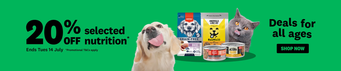 00HP - Pet Nutrition Deals Homepage Banner July 2026