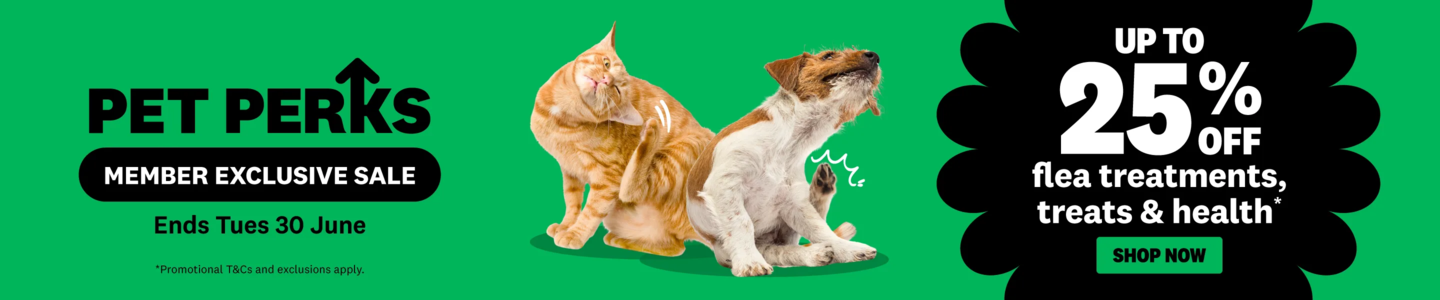 00HP - Pet Perks Sale Treats, Health, Flea Homepage Banner June 2026