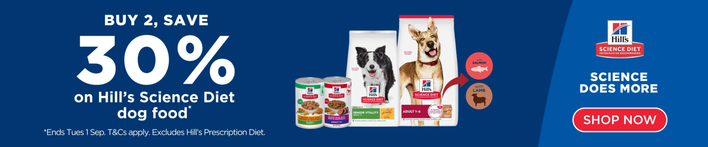 00HP - Hill's Science Diet Multibuy Dog Food Homepage Banner Aug 2026