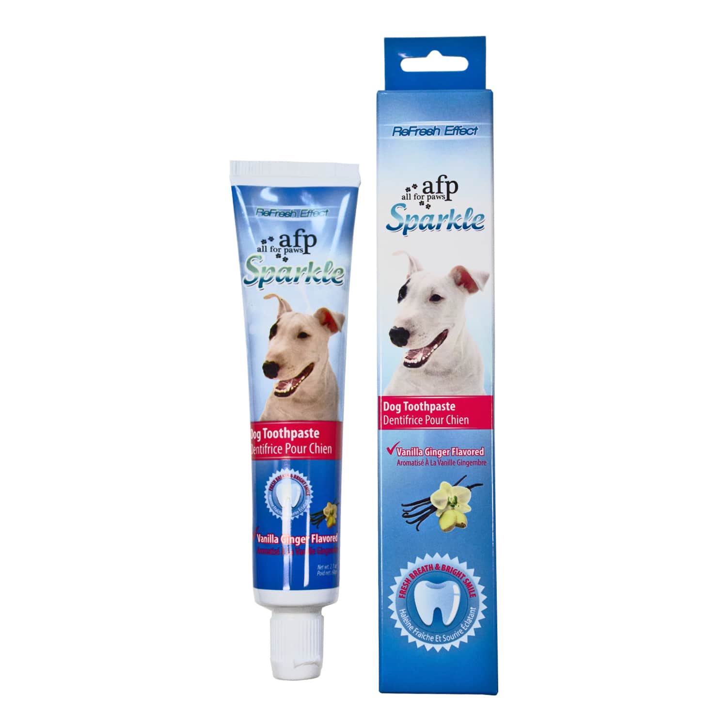 Pink Dog Toothpaste All For Paws Sparkle Dog Dental Vanilla Ginger Toothpaste - Petdirect
