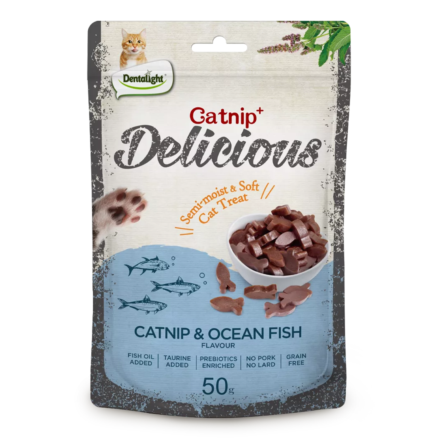 Dentalight Catnip Ocean Fish Cat Treats Petdirect