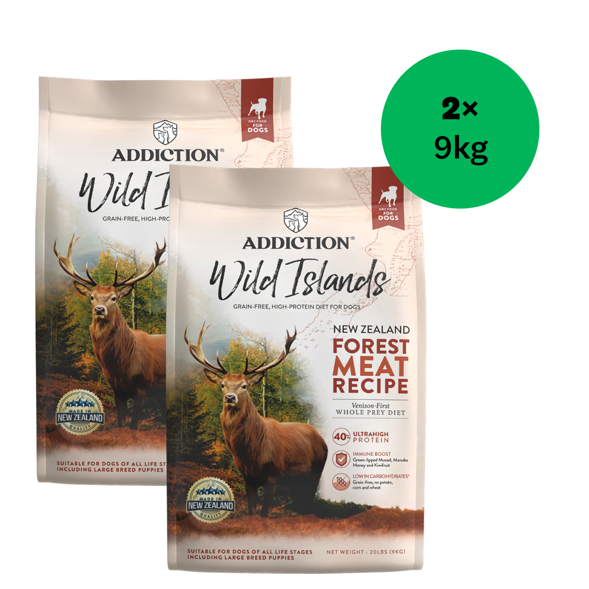 Addiction Wild Islands Forest Meat Recipe Venison-First Dry Dog