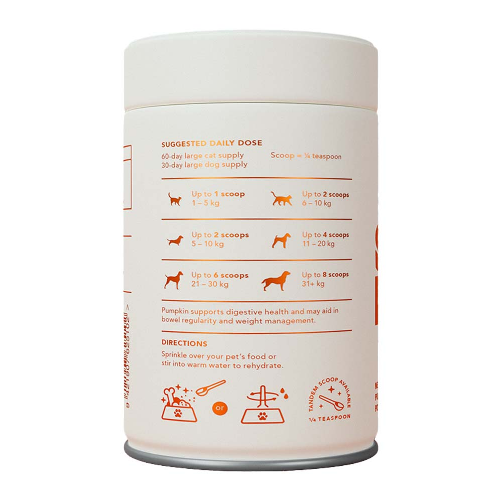 Tandem Cat & Dog Pumpkin Powder Super Food - Petdirect