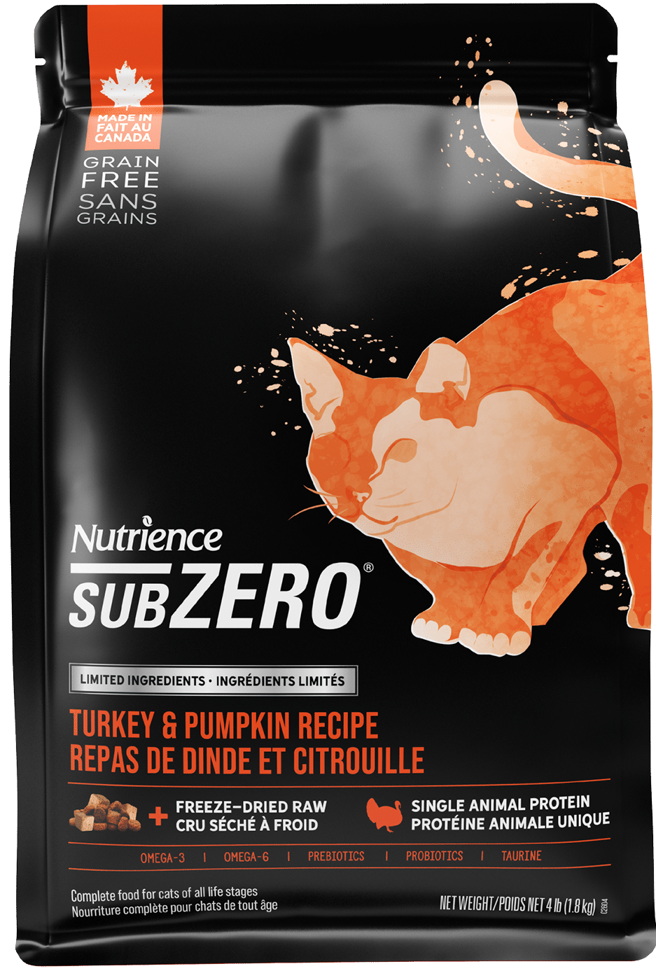 Nutrience SubZero Limited Ingredient Turkey Pumpkin Dry Cat Food