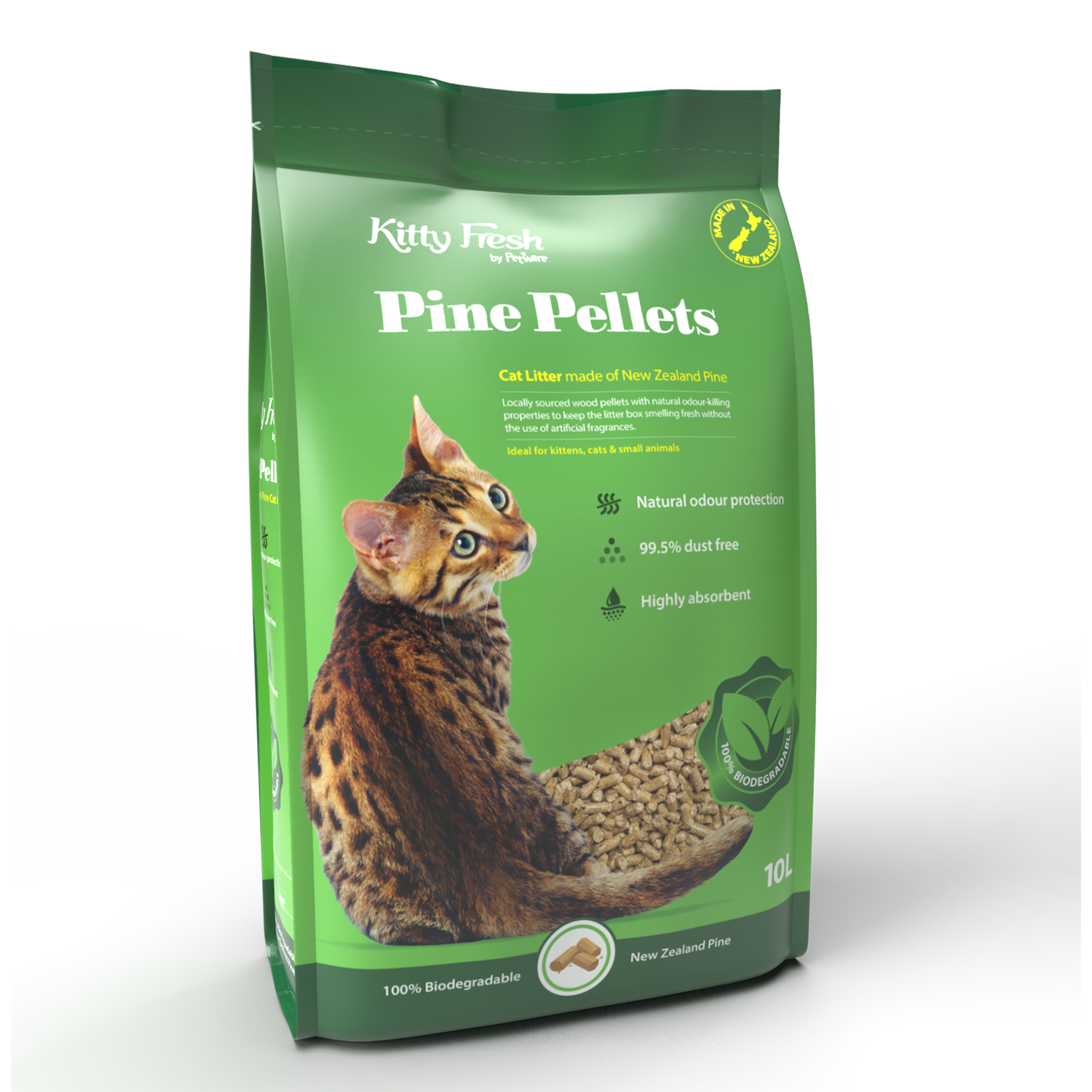 Kitty Fresh Pine Pellets Cat Litter Petdirect