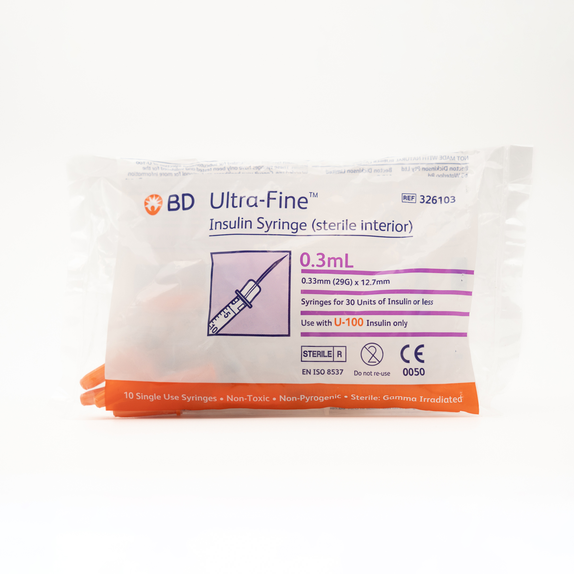 BD U100 Insulin Syringe & Needle Pet Direct