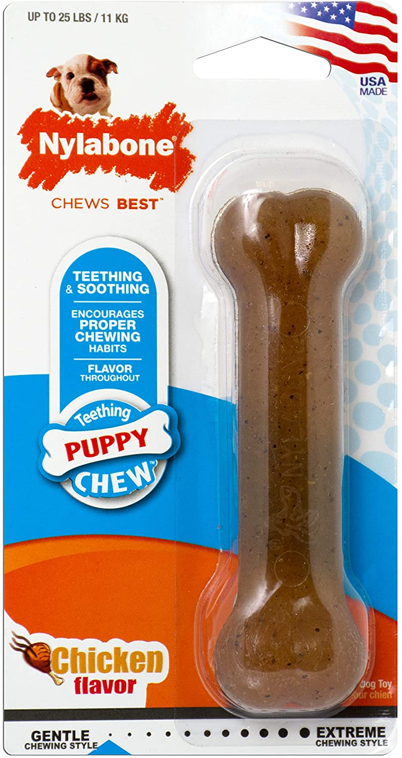 Nylabone Puppy Chew Chicken Bone Chew Toy Petdirect