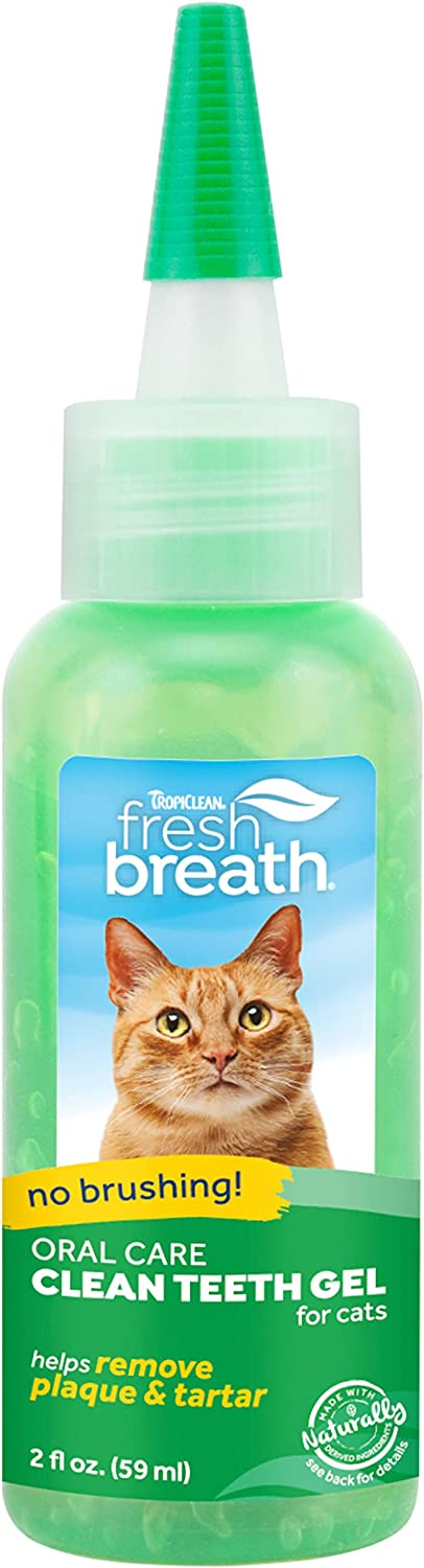 TropiClean Fresh Breath Clean Teeth Cat Dental Gel Petdirect