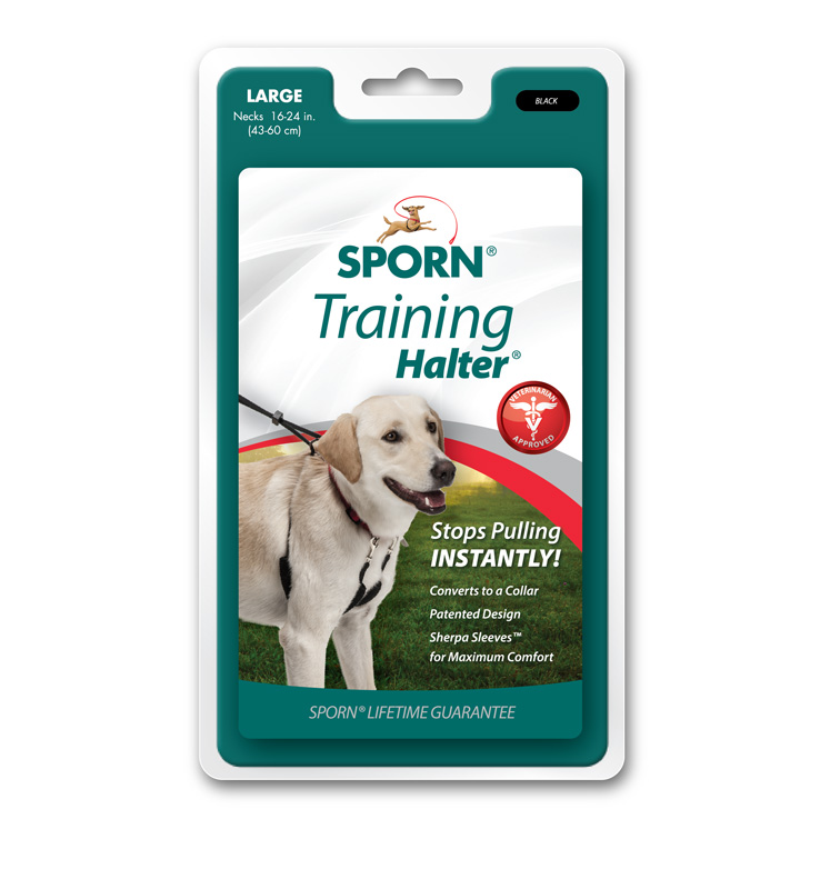 Sporn Dog Training Halter Harness Large Black