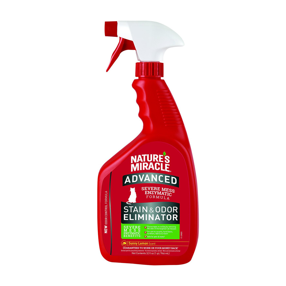 Nature's Miracle Advance Stain Odour Eliminator Spray for Cats
