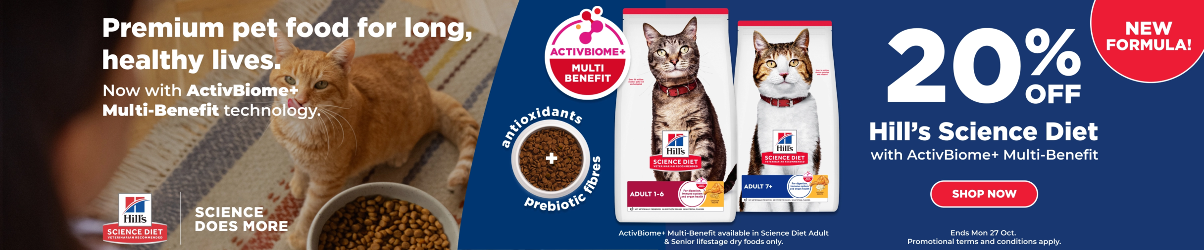 01CT - Hill's Biome Phase 1 Cat Food Category Banner Oct 2025