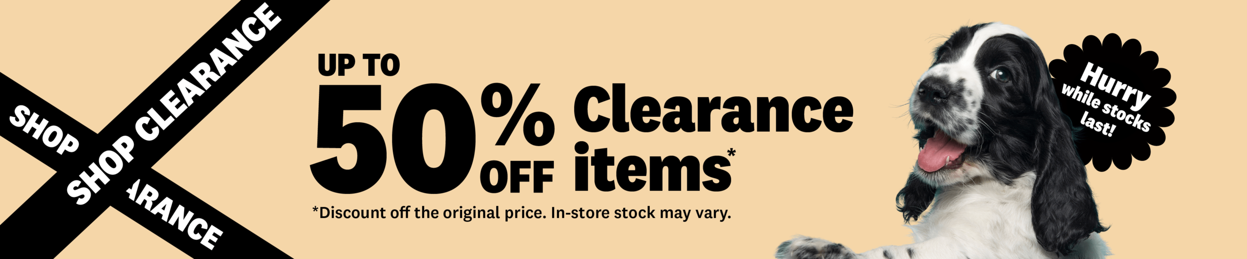 04CB 50% off Clearance Sale Collection Banner June 2026