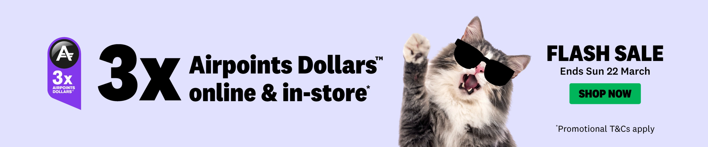 01CT - 3x Airpoints Flash Sale Promo Category Banners All March 2026