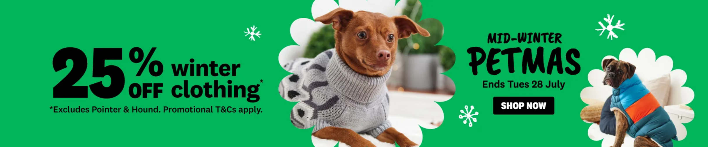 01CT - Mid-Winter Petmas Clothing Dog Category Banner July 2026