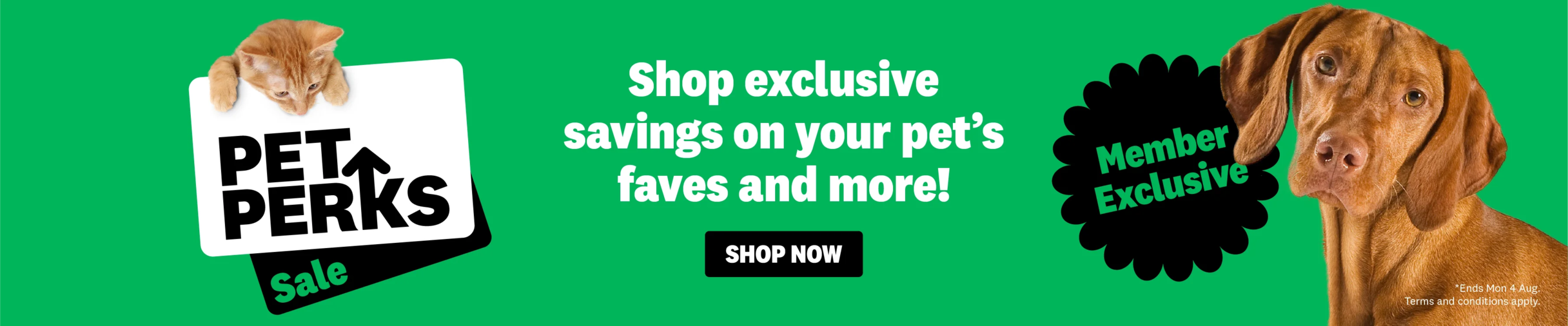 04CB - Pet Perks Sale General Collection Banners Accessories July 2025