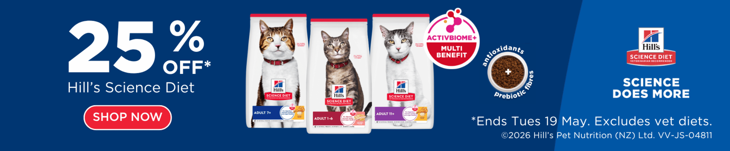 01CT - Hill's Science Diet Cat Food Category Banner May 2026