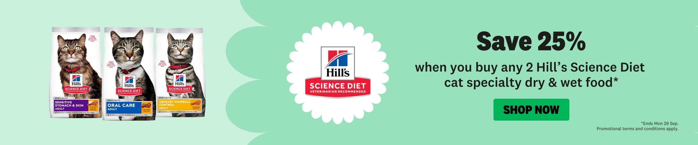 01CT -  Hill's Speciality Cat Food Category Banner Sep 2025