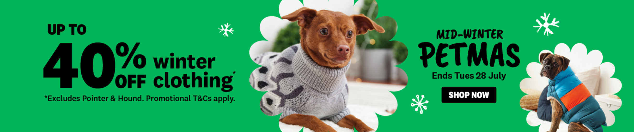 01CT - Mid-Winter Petmas Clothing Dog Category Banner July 2026