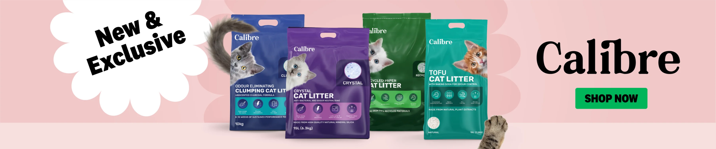 01CT Calibre Cat Litter Category Banner