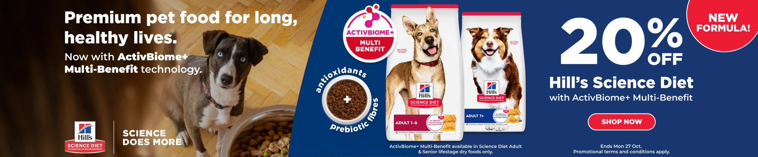 01CT - Hill's Biome Phase 1 Dog Food Category Banner Oct 2025