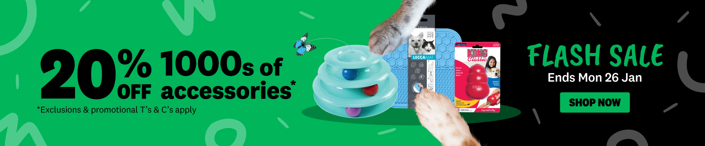 01CT - Flash Sale 20% Accessories Dog Category Banners All Acc Jan 2026