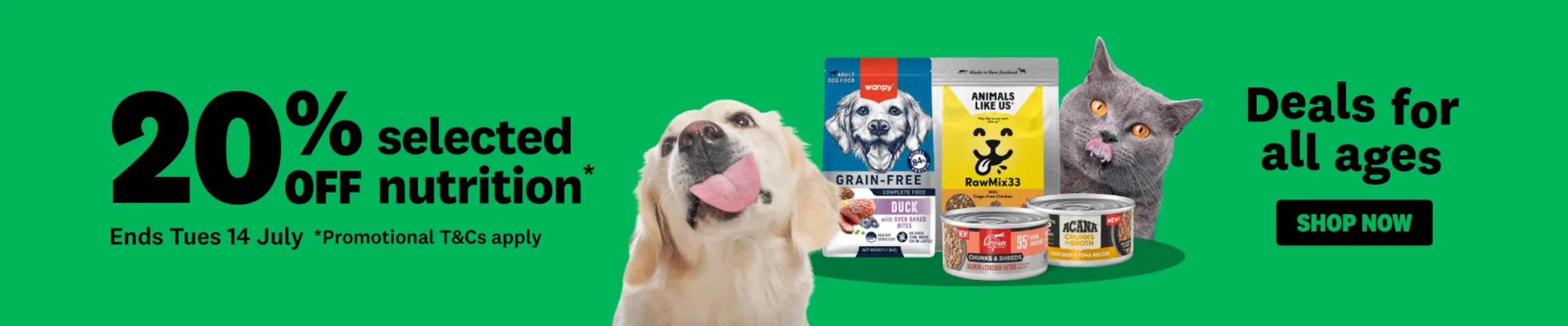 4CB - Pet Nutrition Deals  Food Collection Banners July 2026