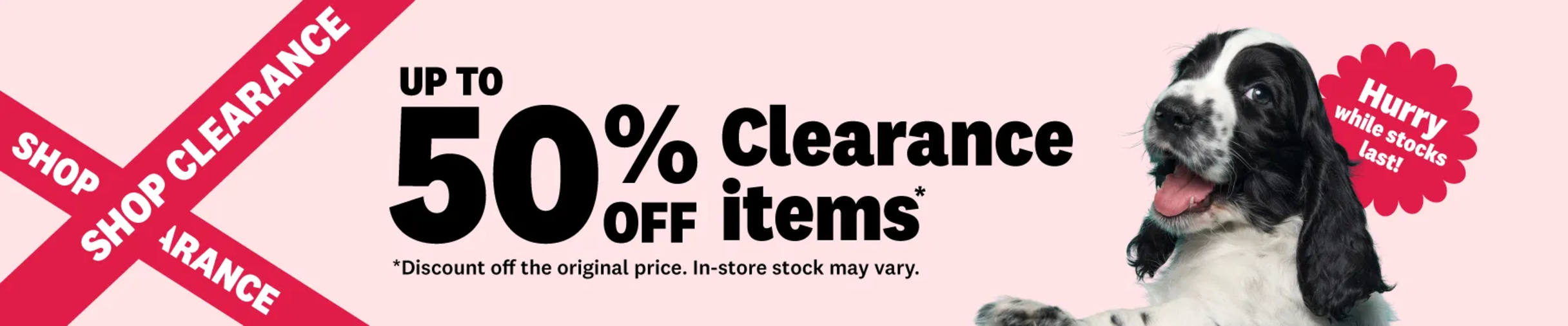 04CB 50% off Clearance Sale Collection Banner Oct 2026