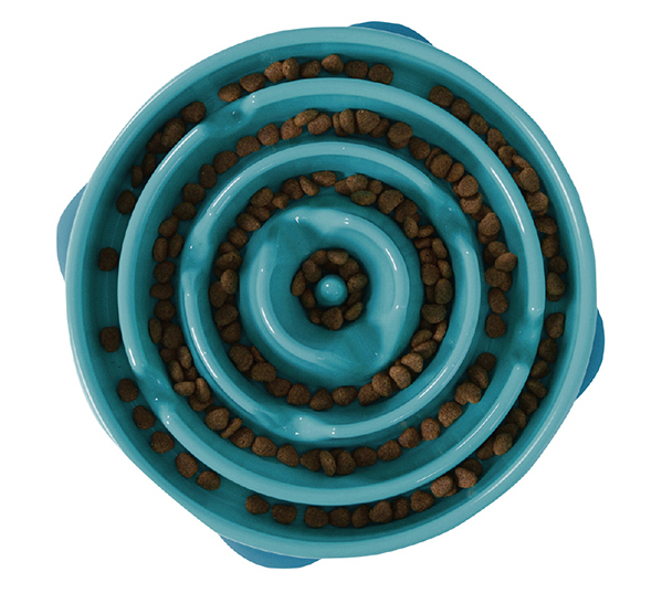 Outward Hound Fun Feeder Interactive Dog Bowl Teal