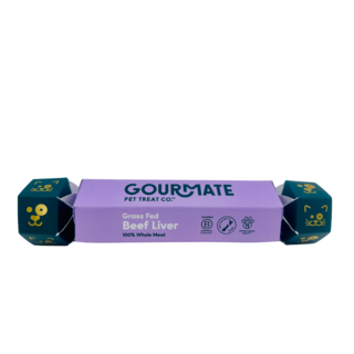 Gourmate Pet Treat Co. Grass Fed Beef Liver Cracker Cat & Dog Treat