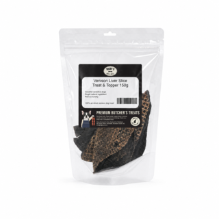 Digby's Dog Deli Venison Liver Slice Dog Treat & Topper