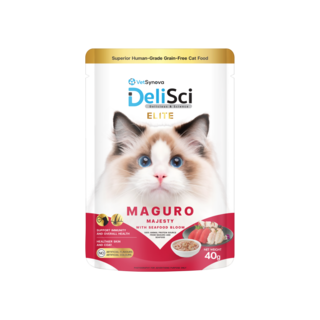 VetSynova DeliSci Elite Tuna Maguro Majesty in Broth Wet Cat Food Topper