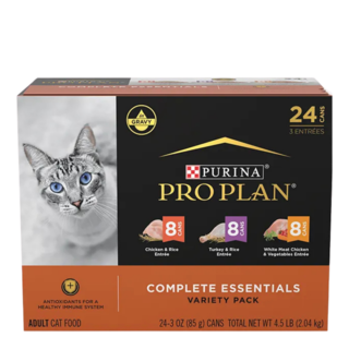 Pro Plan Adult Complete Essentials Poultry Favourites Variety Pack Wet Cat Food 