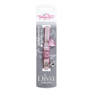 Trouble & Trix Diva Shimmer Cat Collar