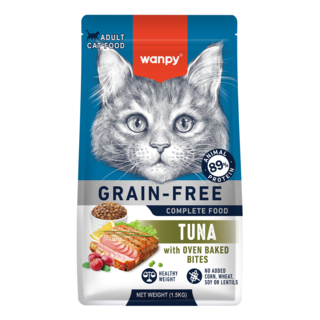 Wanpy Grain Free Adult Tuna Recipe Dry Cat Food