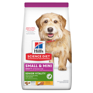 Hill's Science Diet Adult 7+ Senior Vitality Small & Mini Dry Dog Food