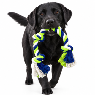 Pup & Purr Fantastic Four Knot Rope Dog Toy
