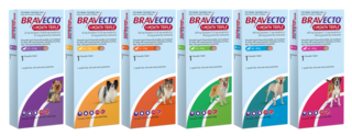 Bravecto 1 Month Triple Flea & Worm Treatment for Dogs