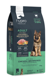 Hypro Premium Wholesome Grains Adult Chicken & Brown Rice Dry Dog Food