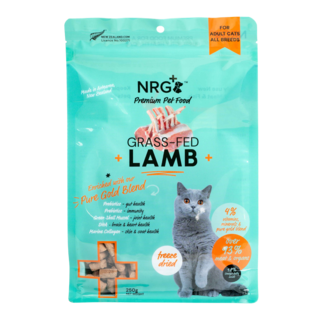 NRG+ Pure Gold Blend Lamb Freeze Dried Cat Food