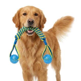 Pup & Purr Duo Tug Dog Rope Toy
