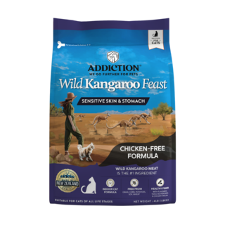 Addiction Wild Kangaroo Feast Sensitive Skin & Stomach Dry Cat Food