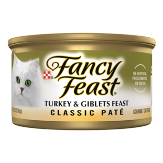 Fancy Feast Classic Pate Turkey & Giblets Feast Adult Wet Cat Food