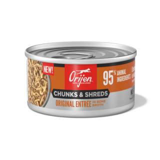Orijen Original Entrée Chunks & Shreds in Bone Broth Wet Cat Food
