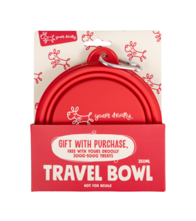 Yours Droolly Collapsible Travel Bowl