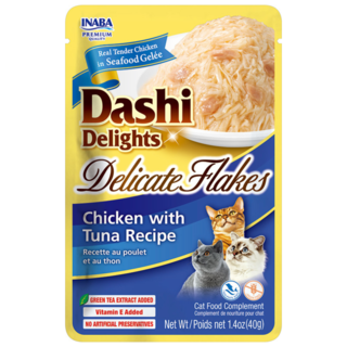 Inaba Dashi Delights Delicate Flakes Chicken & Tuna Wet Cat Food