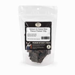Digby's Dog Deli Flavour Packed Venison & Cheese Bites Dog Treats