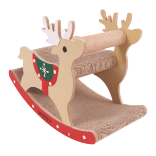 M-PETS Christmas Moose Cardboard Cat Scratcher