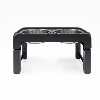 Pup & Purr Elevated Adjustable Double Pet Bowl