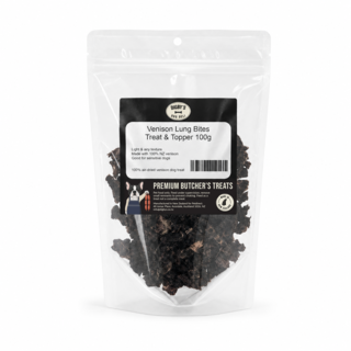 Digby's Dog Deli Venison Lung Bites Dog Treat & Topper